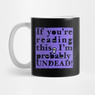 Undead Letter (purple) Mug